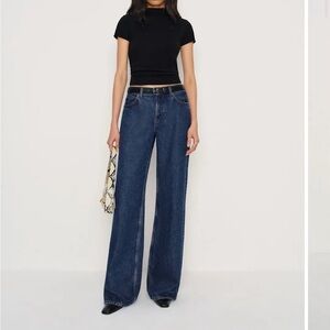 Reformation Cary Low Rise Slouchy Wide Leg (cleary wash)